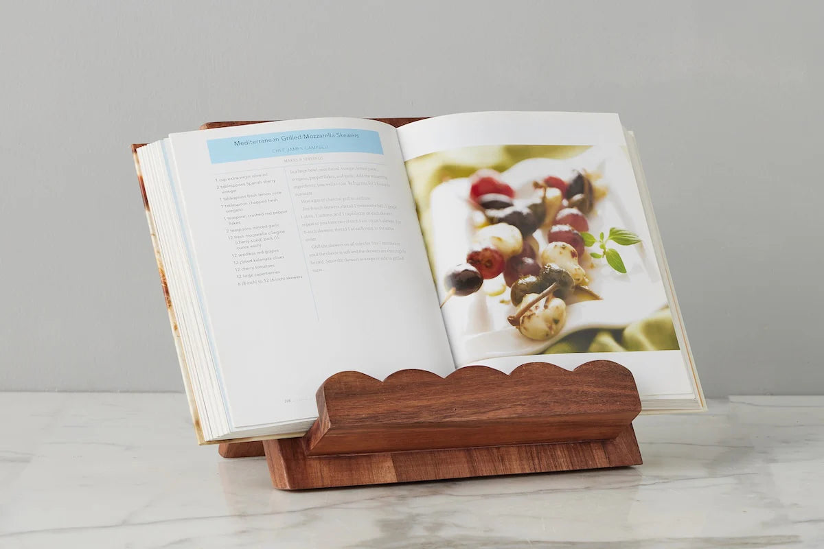 Scalloped Cookbook Holder