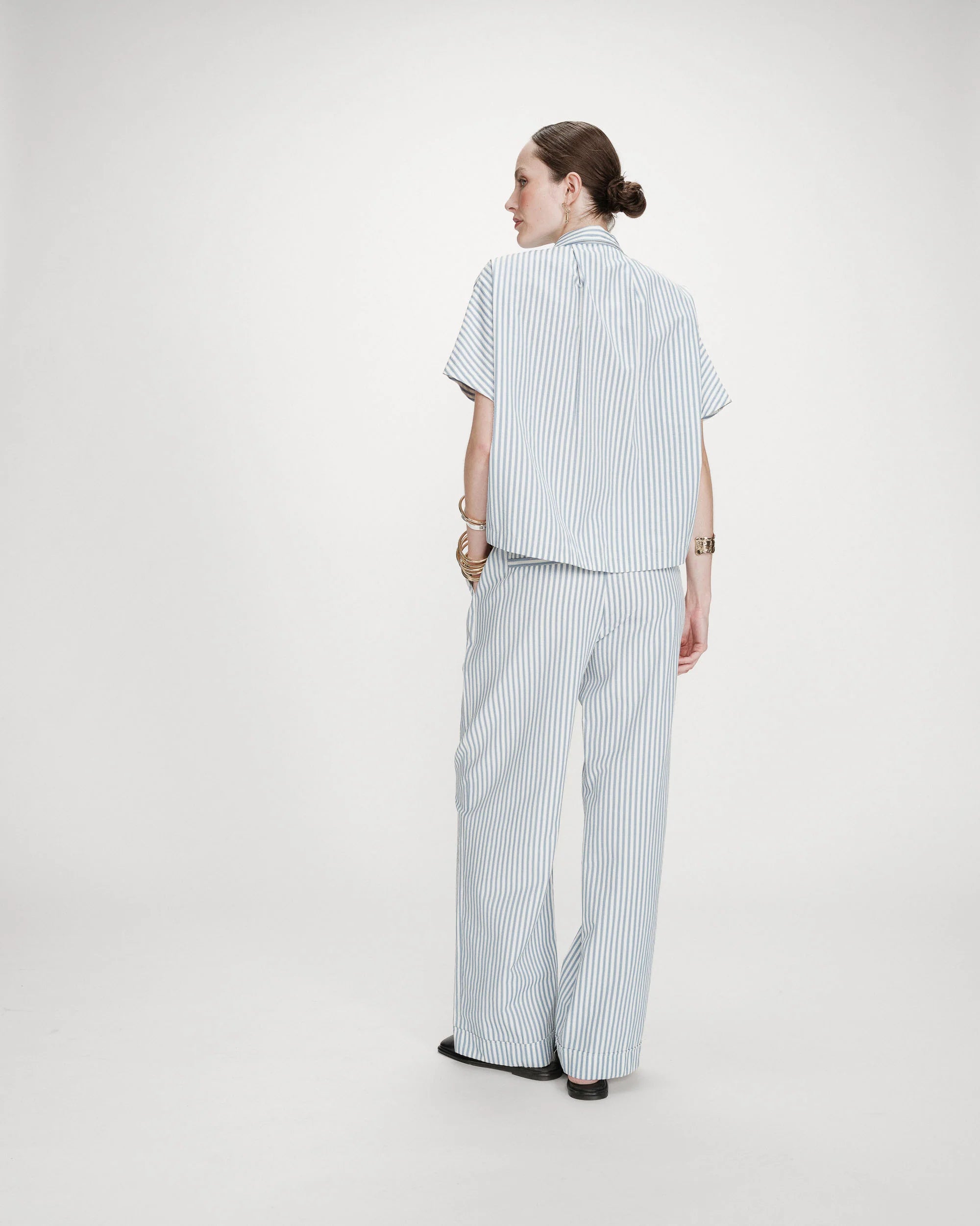 Wide Striped Bleuet Vercia Shirt