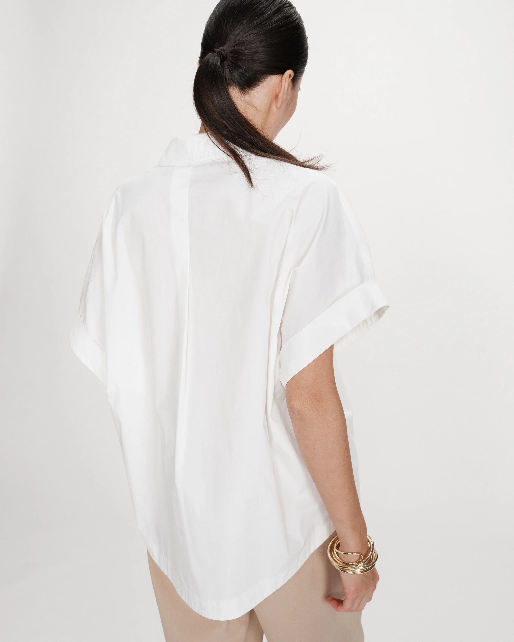 Versigny Ivoire Loose Cotton Blouse