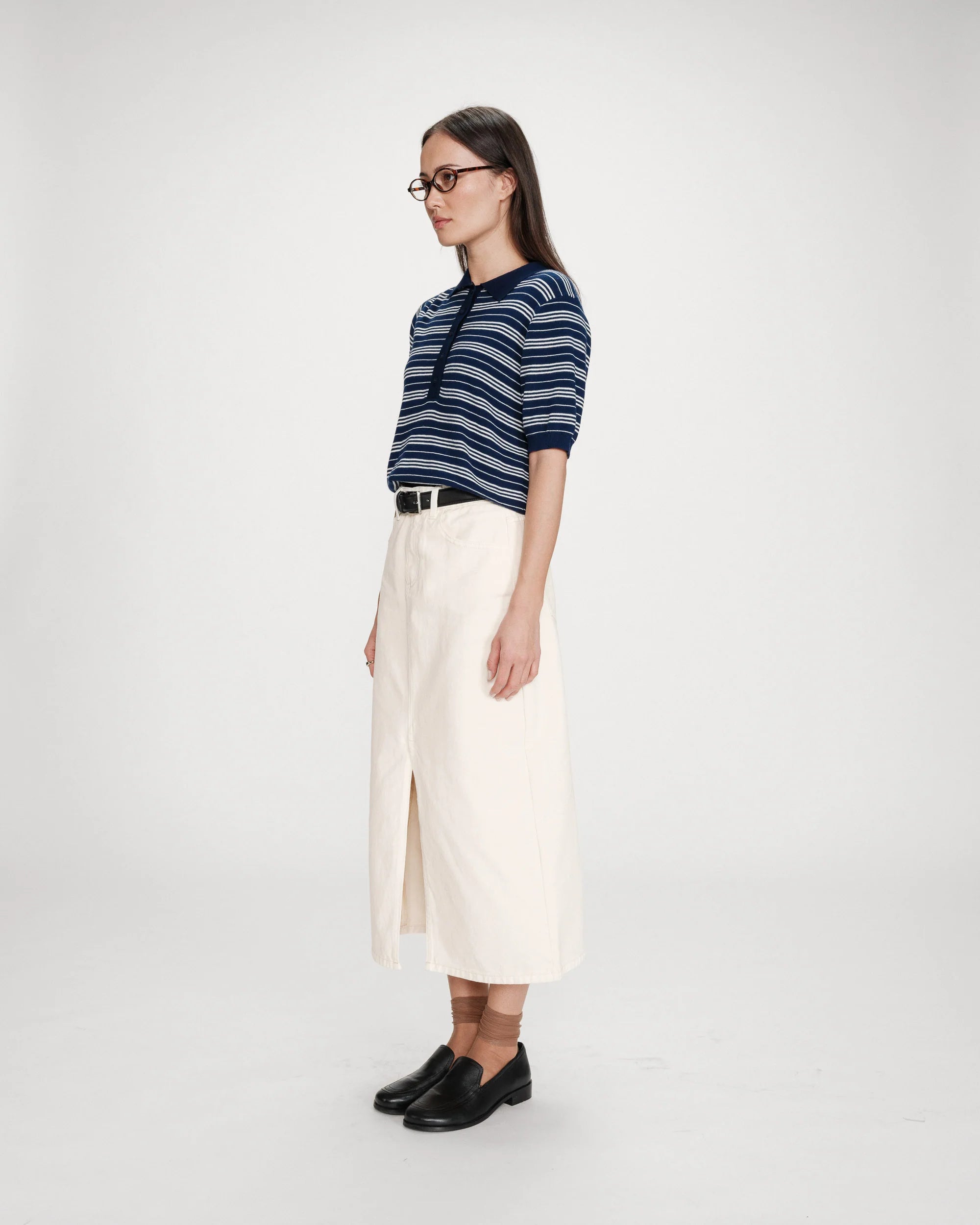 Veracruz Marine Striped Polo