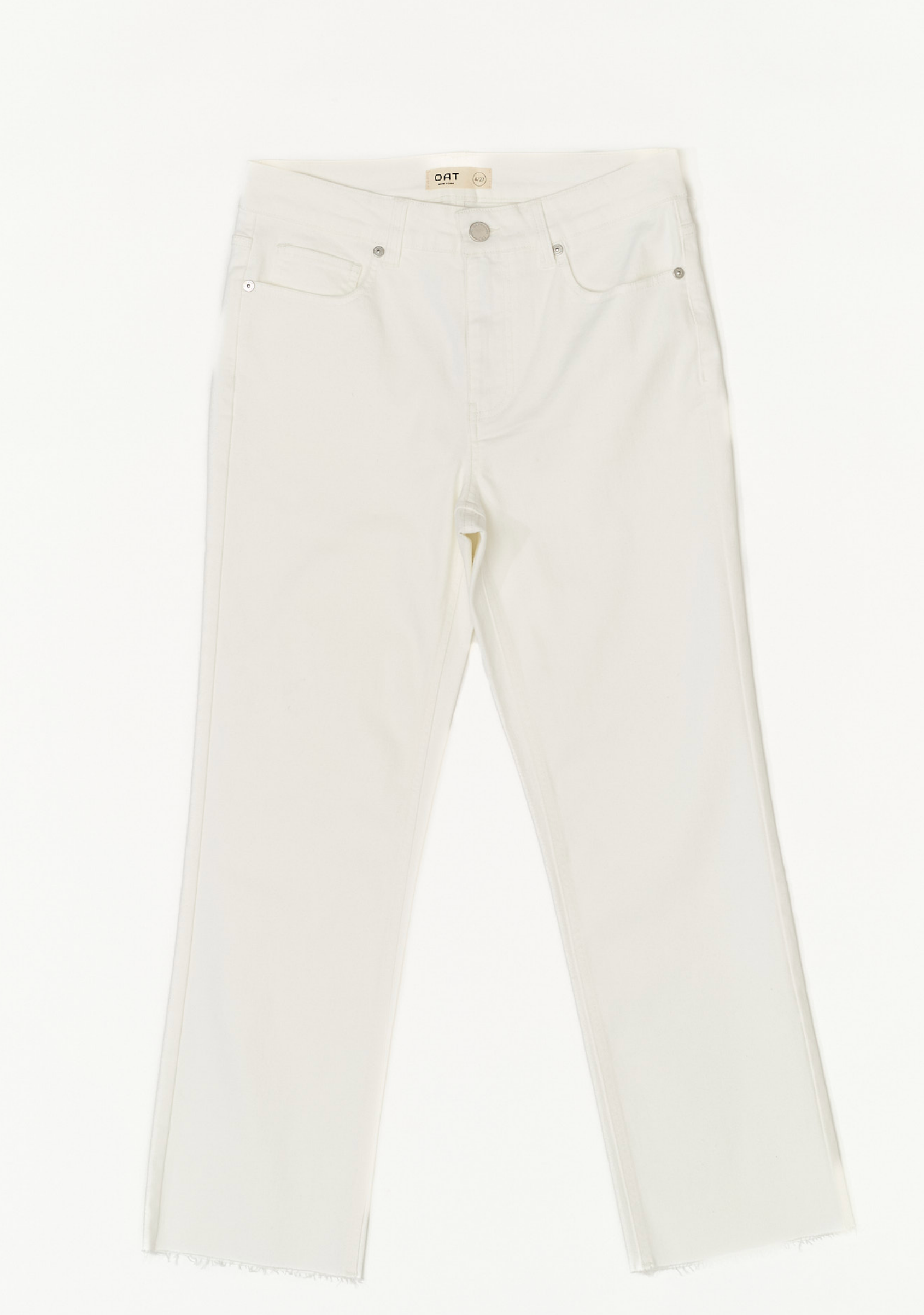 Mid Rise Crop Mini Flare with Raw Hem