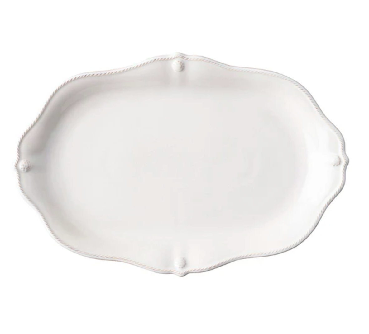 Berry & Thread 16" Platter - Whitewash