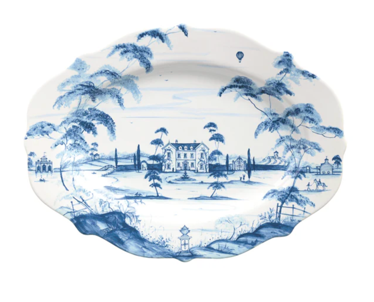 Country Estate Delft Blue Serving Platter