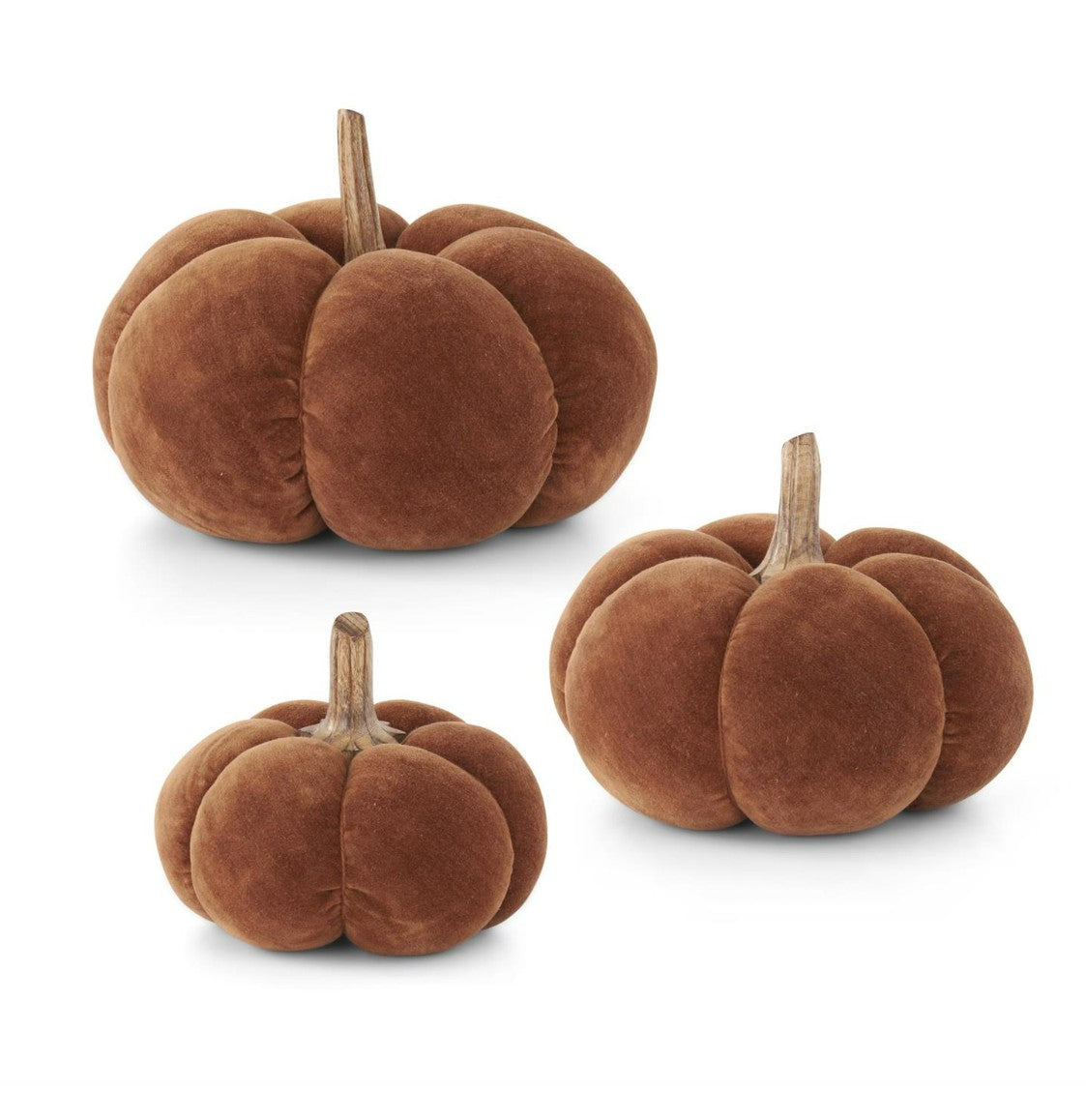 Brown Velvet Pumpkins