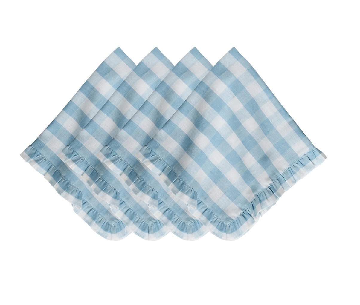 Gingham Ruffle Napkin Set