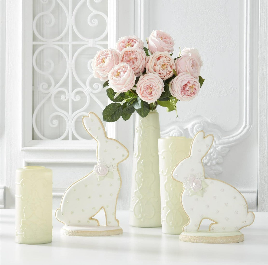 Real Touch Austin Rose Stem - Peach