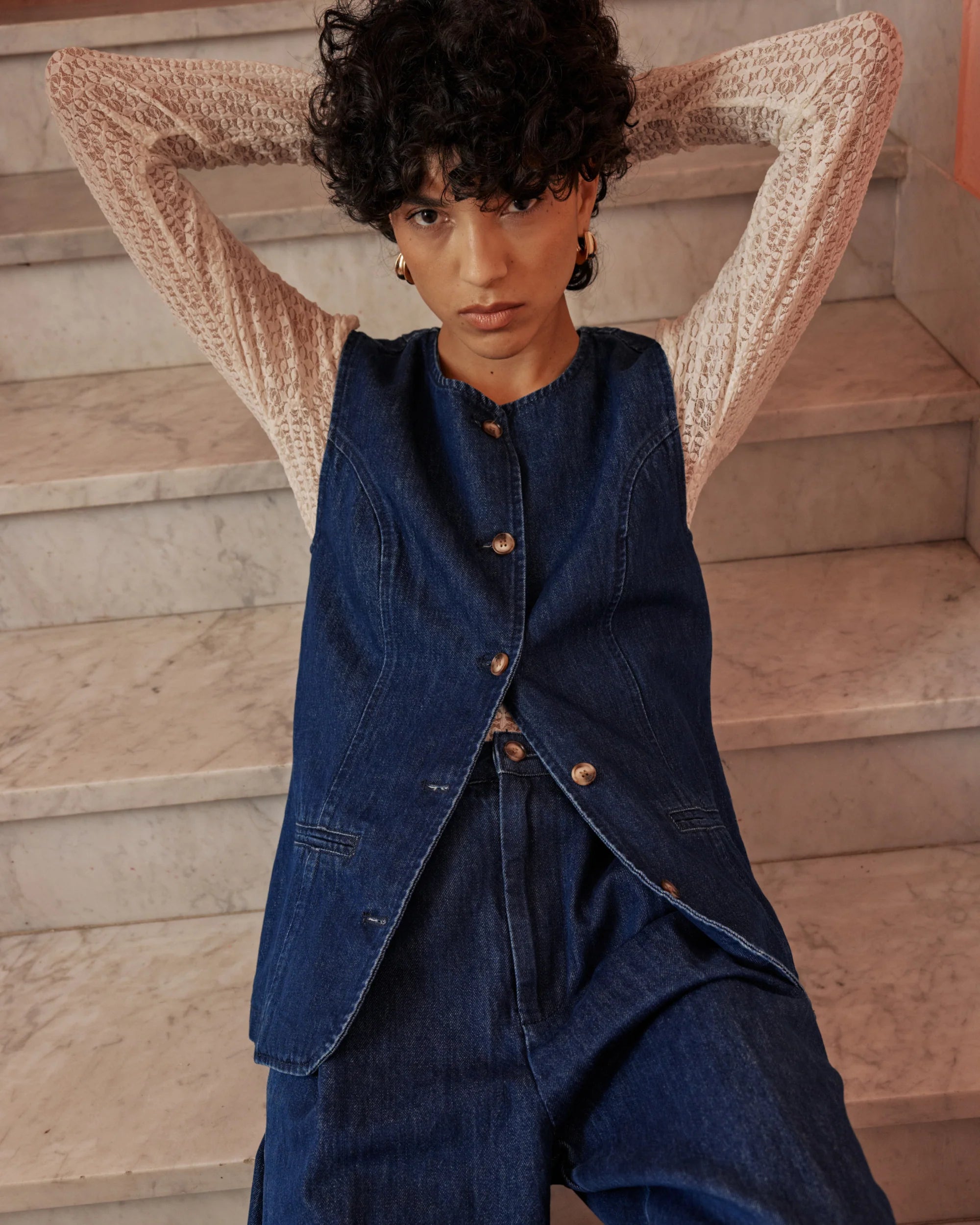 Vallon Denim Vest