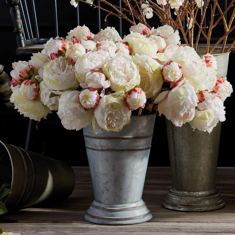 Peonies 21", Bundle of 3 Cream