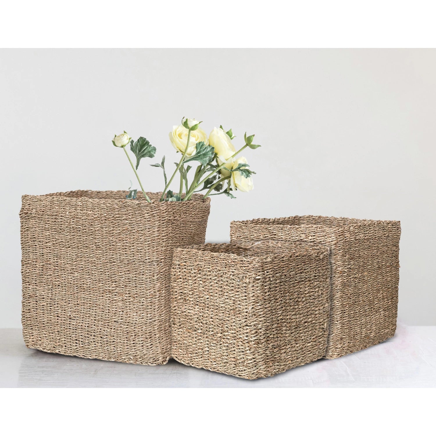 Hand-Woven Seagrass Baskets