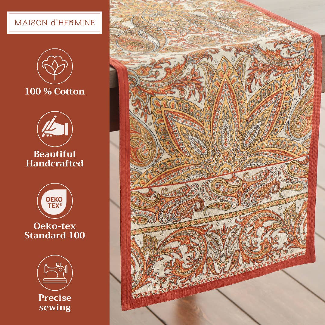 Kashmir Paisley Table Runner