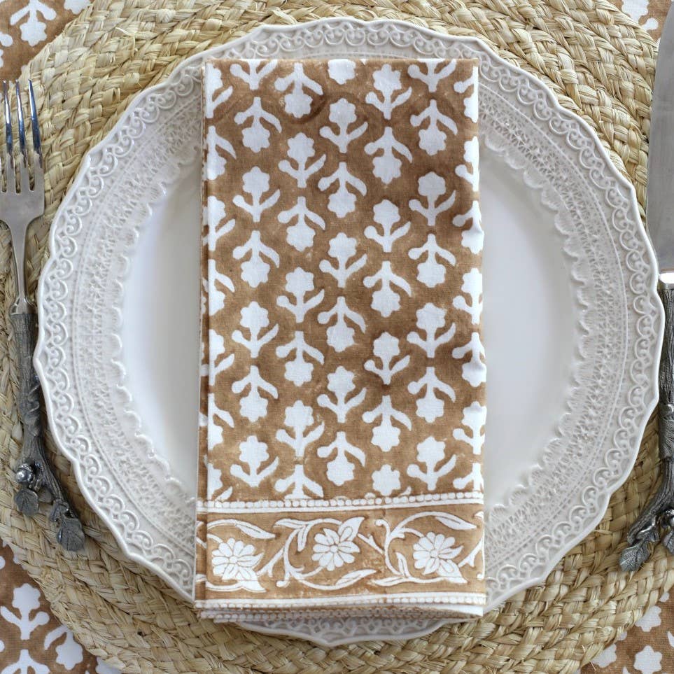 Charlotte Caramel Napkin Set
