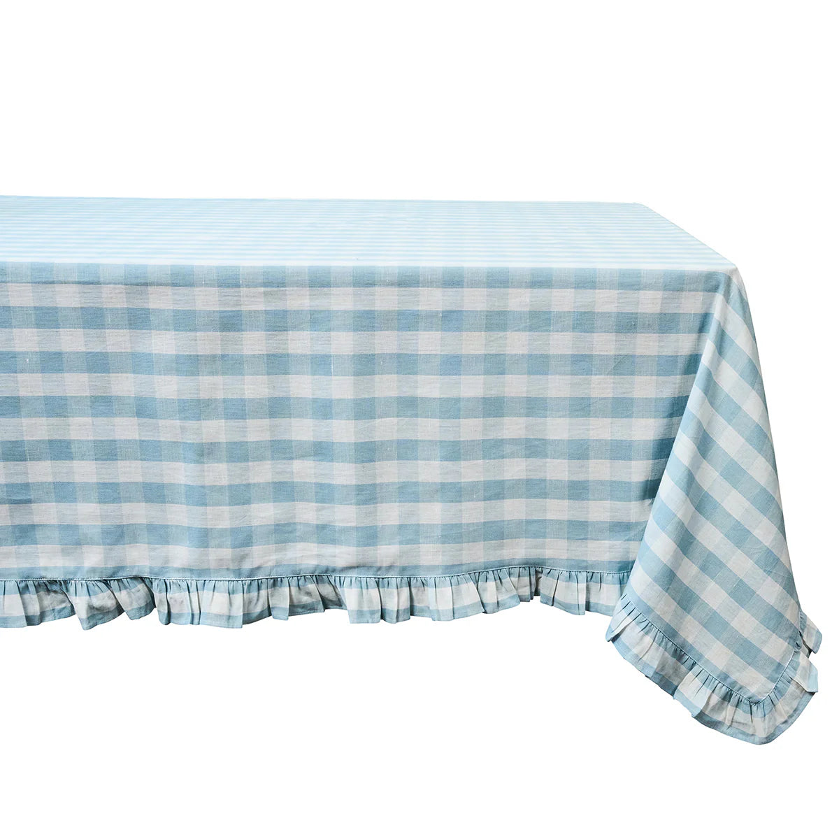 Gingham Ruffle Tablecloth
