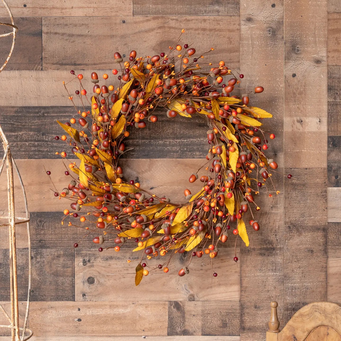 Acorn Harvest Wreath 24"
