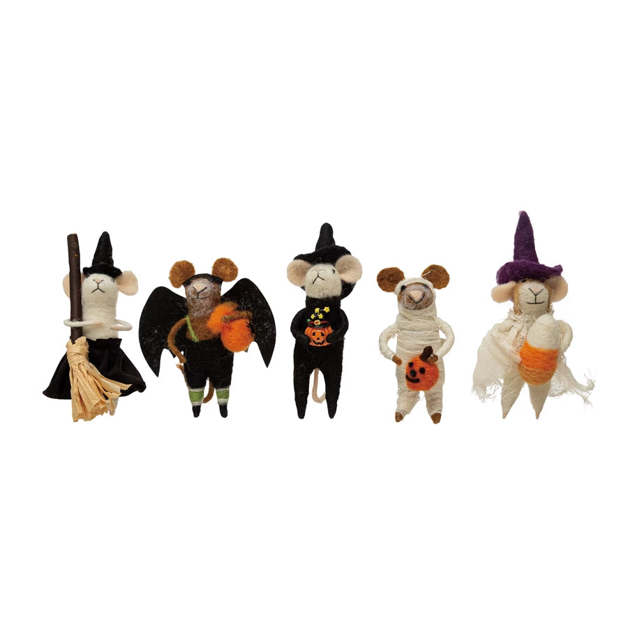 Felt Mouse in Costume, 5 Styles
