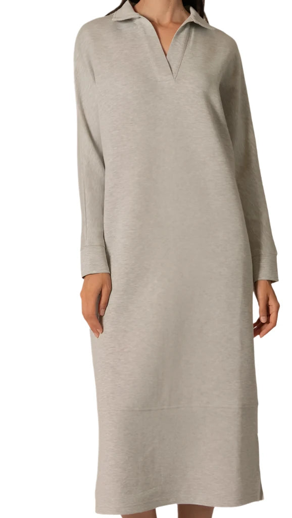Butter Collared Long Sleeve Dress