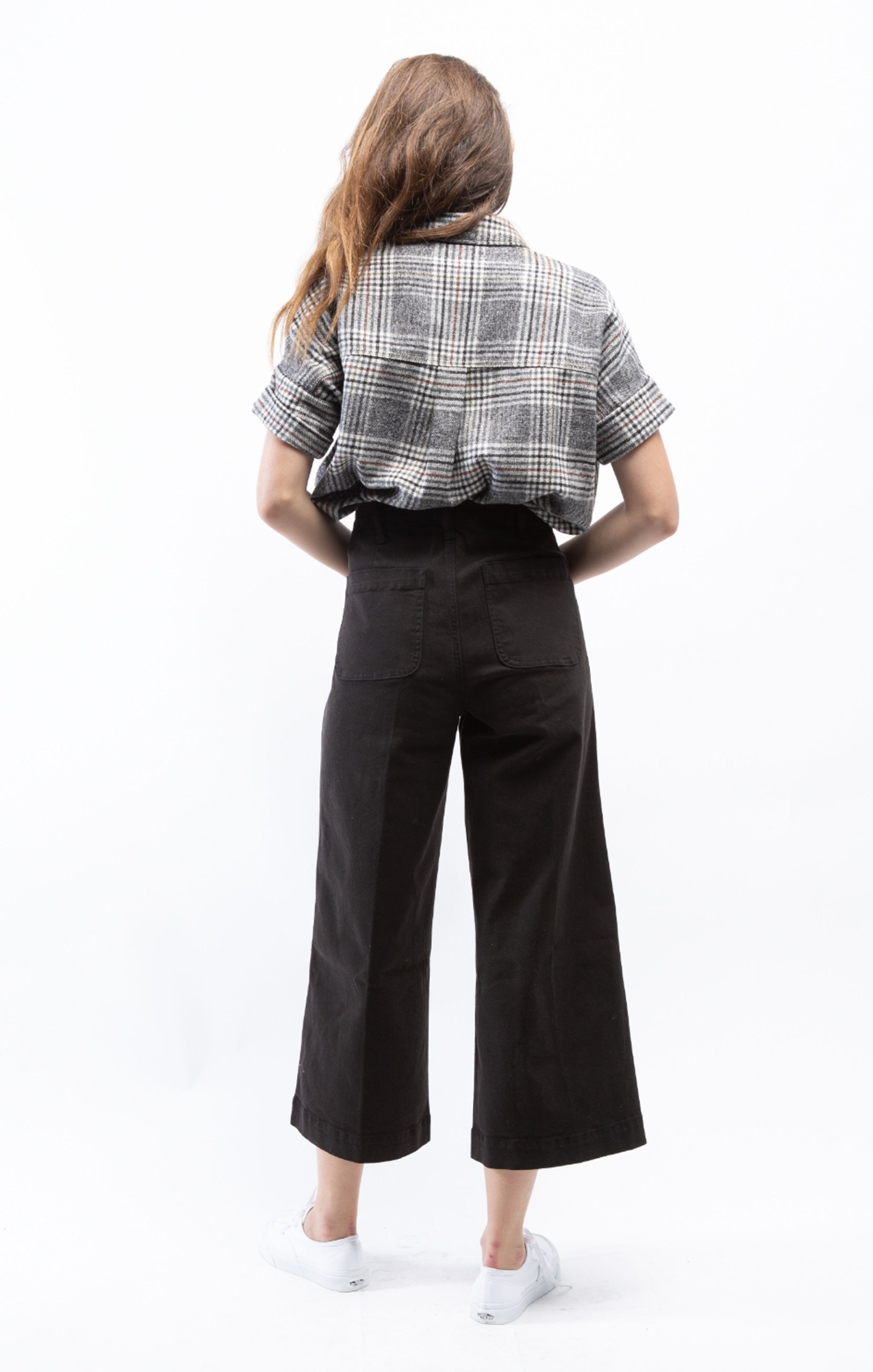 High-Rise Wide Leg Crop