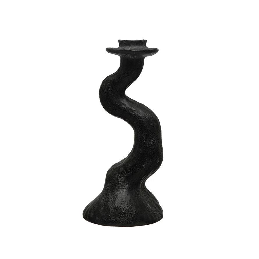 4-1/2" Round x 10"H Resin Curved Taper Holder